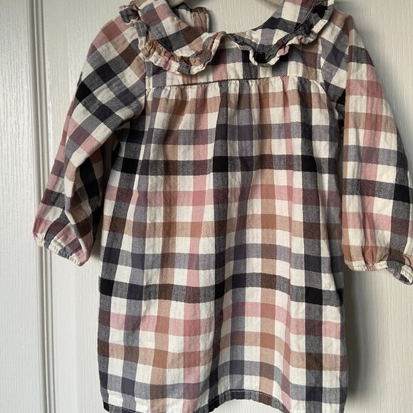 H&M Toddler Plaid Long Sleeve Dress - Picture 1 of 1